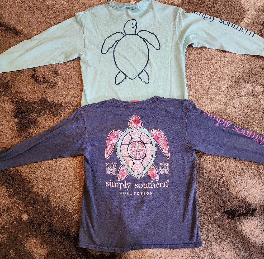 Simply Southern Youth Medium Turtle Shirt Bundle